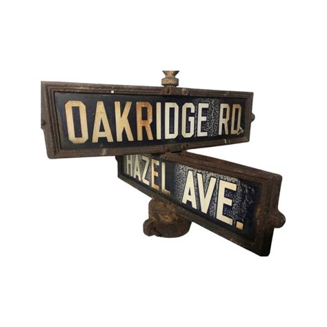 vintage porcelain street signs